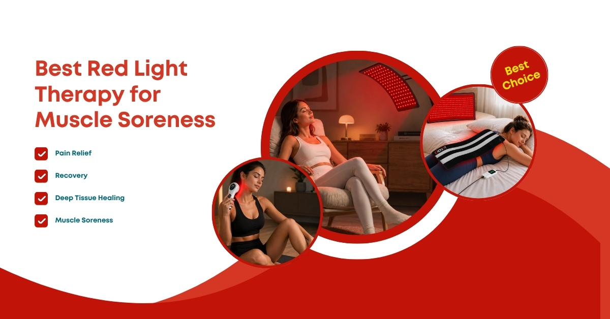 Red light therapy for muscle soreness